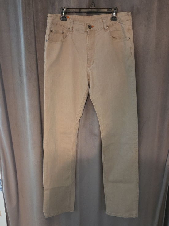 Faconnable Other - Faconnable Size 38 L (Fits A 34x36) Tan Straight-Leg Men's Jeans
